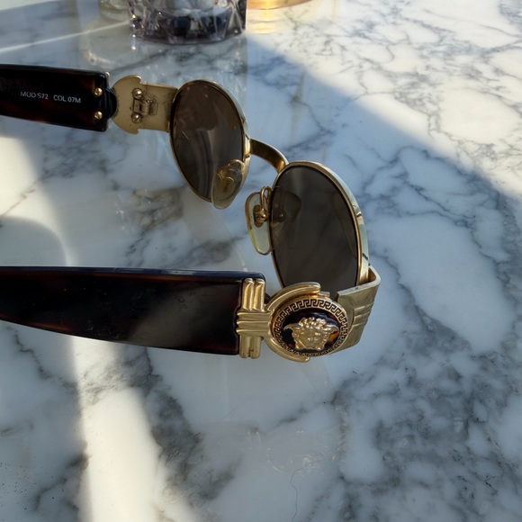 Vintage Versace Sunglasses S72 07M Rare 1990s Gianni Versace - Picture 6 of 13